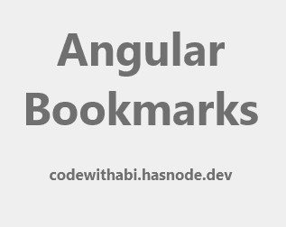 Angular training bookmarks